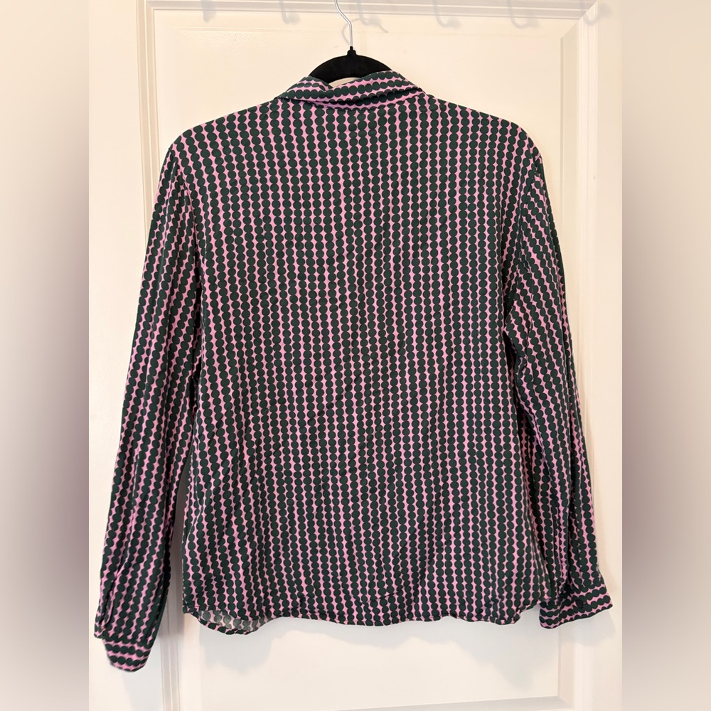 Marimekko X Uniqlo Rayon Pattern Print Button-down Shirt - Small - Picture 5 of 5